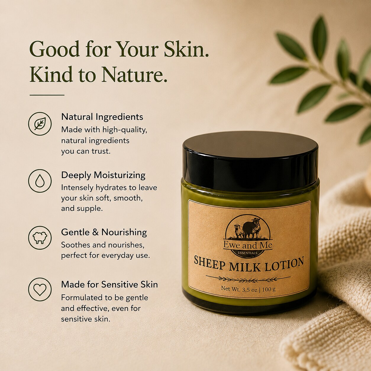 Good for your skin, kind to nature