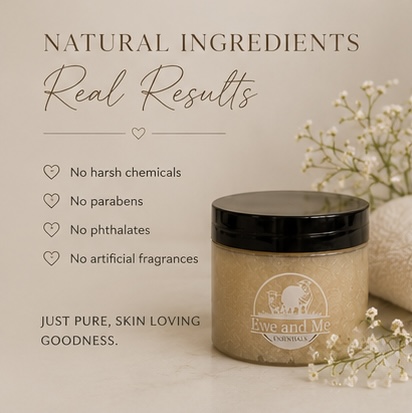 Natural ingredients, real results - no harsh chemicals, parabens, phthalates, or artificial fragrances